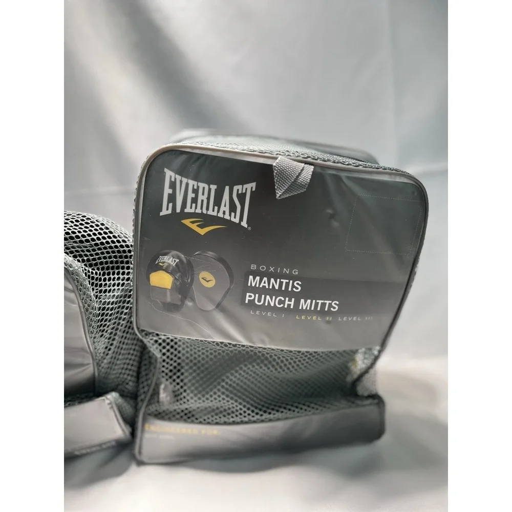 NEW Everlast Mantis Punch Mitts Boxing Style Level 1 MMA UFC With Headgear Combo